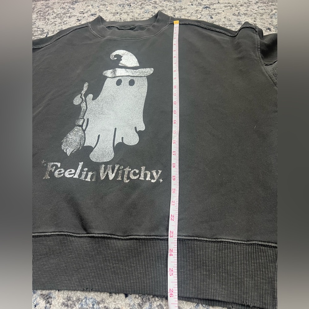 Aerie Big Chill Crew Halloween “Feelin Witchy” Oversized Sweatshirt - Picture 7 of 13